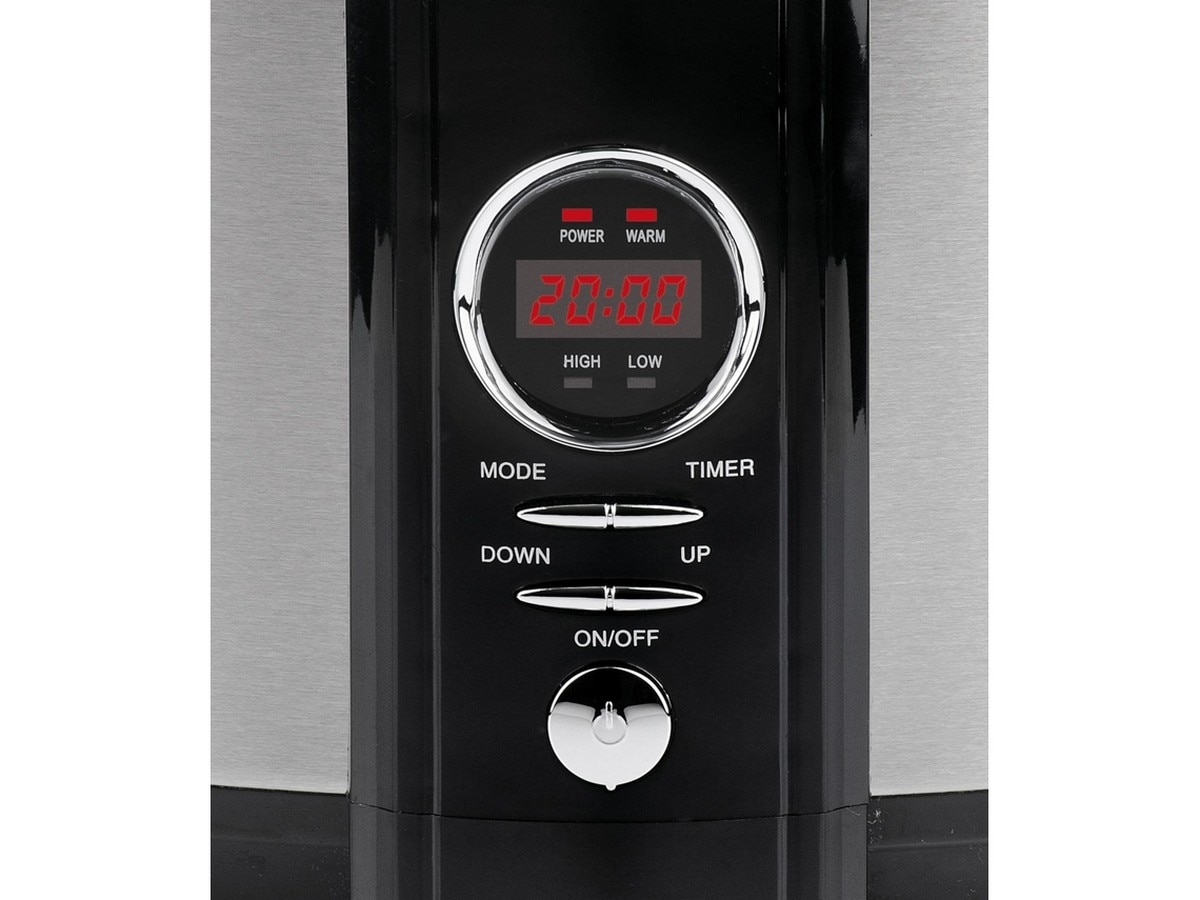 Panela Cerâmica G3 Ferrari G100620 Cozedura Lenta de 320 W e Capacidade de 6,5 Litros - Preto e Inox Preto-3