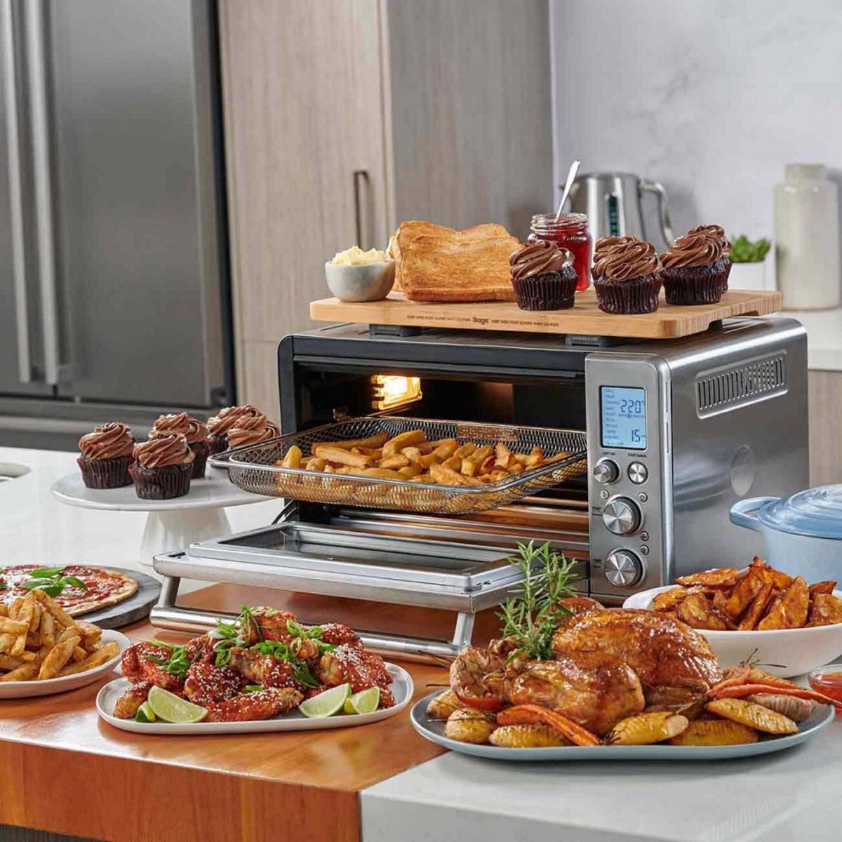 Forno Mini Elétrico Sage SOV860BSS4EEU1 The Smart Oven™ Air Fryer e de 22 Litros - Aço Inox Escovado Aço inoxidável-2