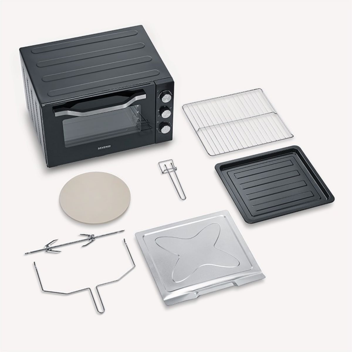 Forno Mini Elétrico Severin TO2073 de Mesa de 2200W com Capacidade 60 Litros 5