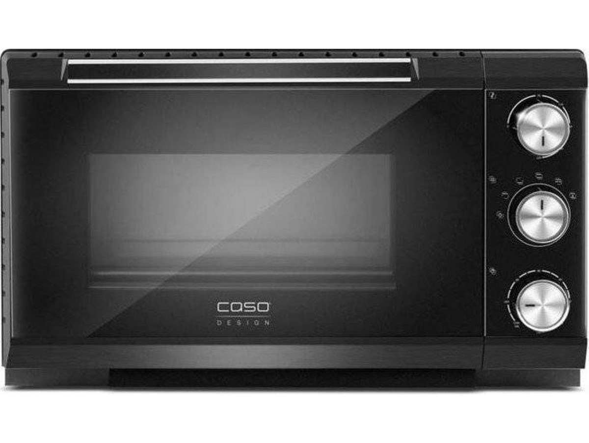 Imagem 0 de Forno Mini Elétrico Caso TO 20 Design 5CASOD2970 de 1500 W e Capacidade de 20 Litros - Preto