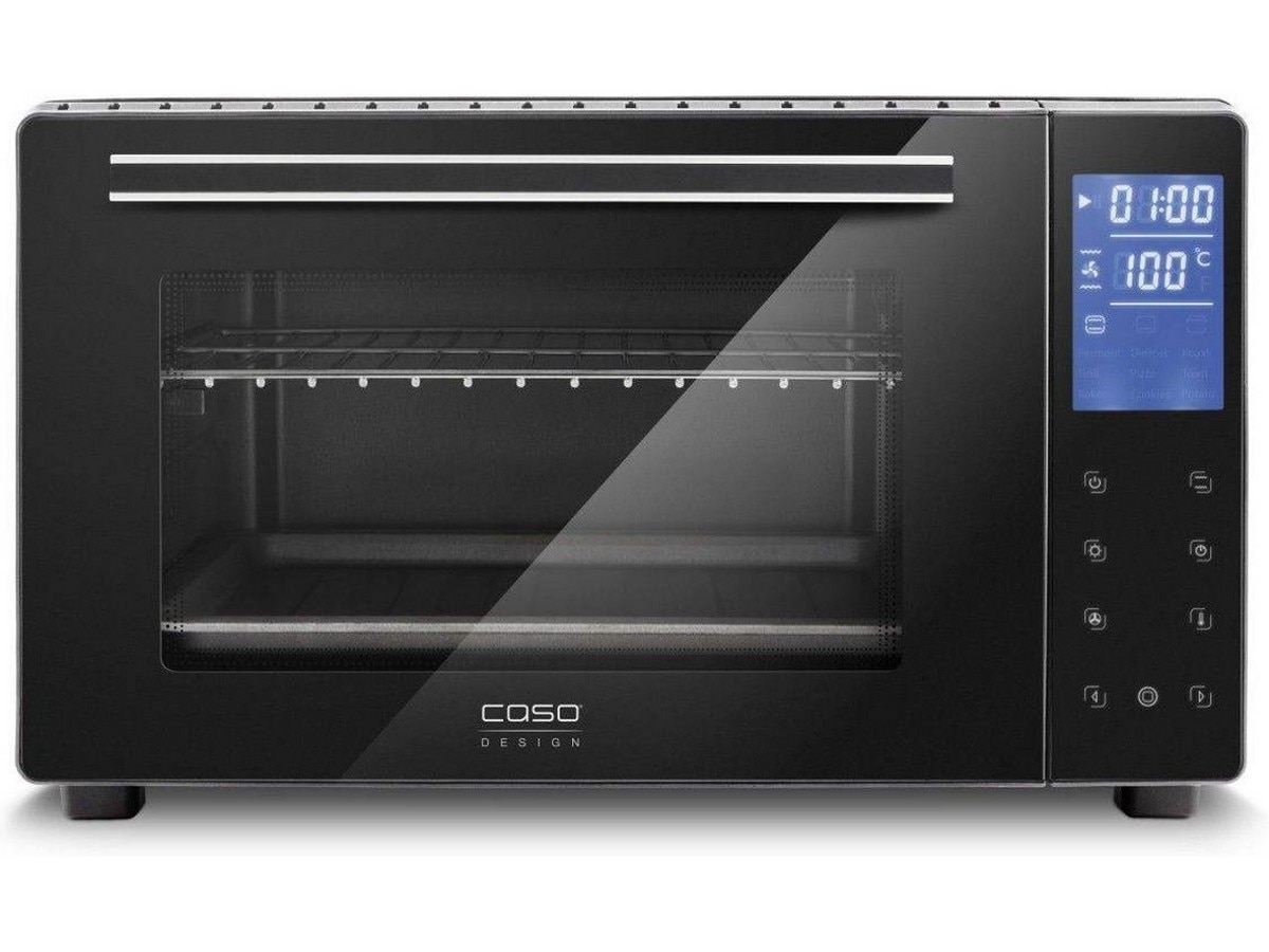 Imagem 0 de Forno Mini Elétrico Caso TO 26 Electronic 5CASOD2972 de 1500 W e Capacidade de 26 Litros - Preto