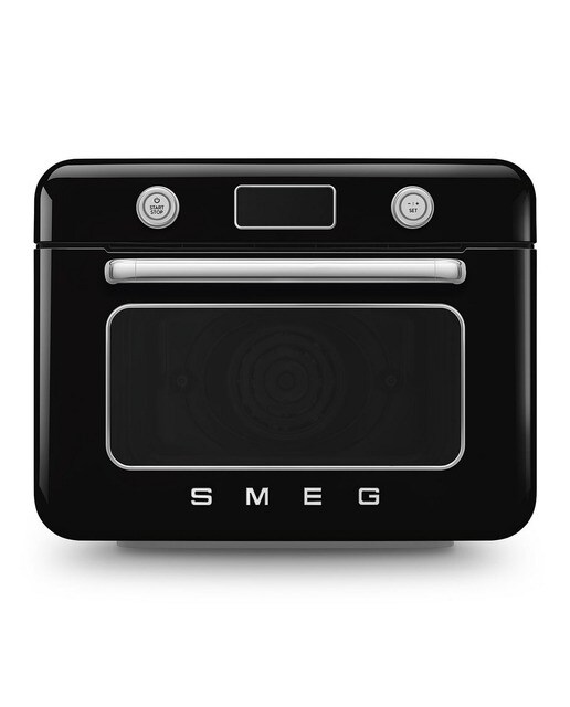 Imagem 0 de Forno de Bancada com Vaporeira Smeg Anni 50 COF01BLEU de 30 Litros - Preto Polido