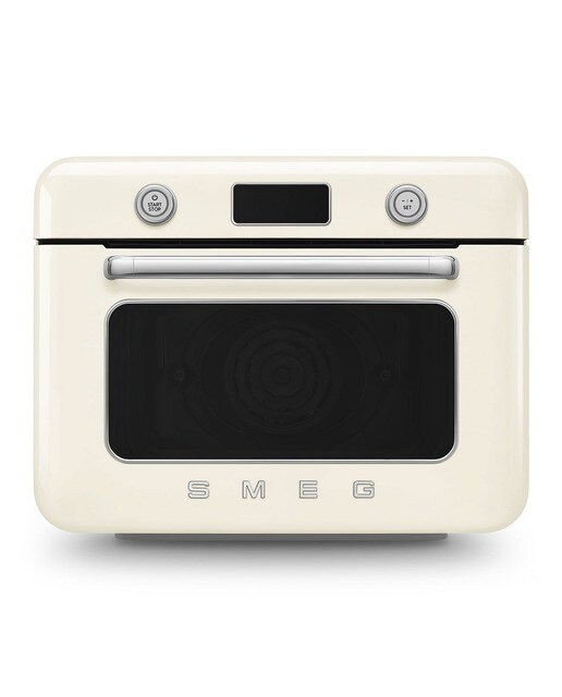 Forno de Bancada com Vaporeira Smeg Anni 50 COF01CREU de 30 Litros - Creme Polido Creme-1