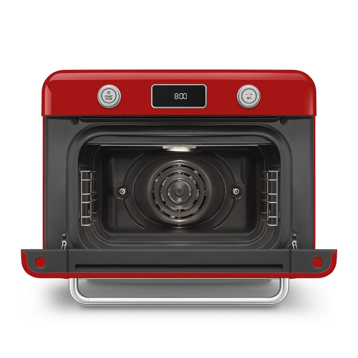 Forno de Bancada com Vaporeira Smeg Anni 50 COF01RDEU de 30 Litros - Vermelho Polido Vermelho-2