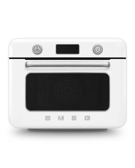 Imagem 0 de Forno de Bancada com Vaporeira Smeg Anni 50 COF01WHEU de 30 Litros - Branco Polido