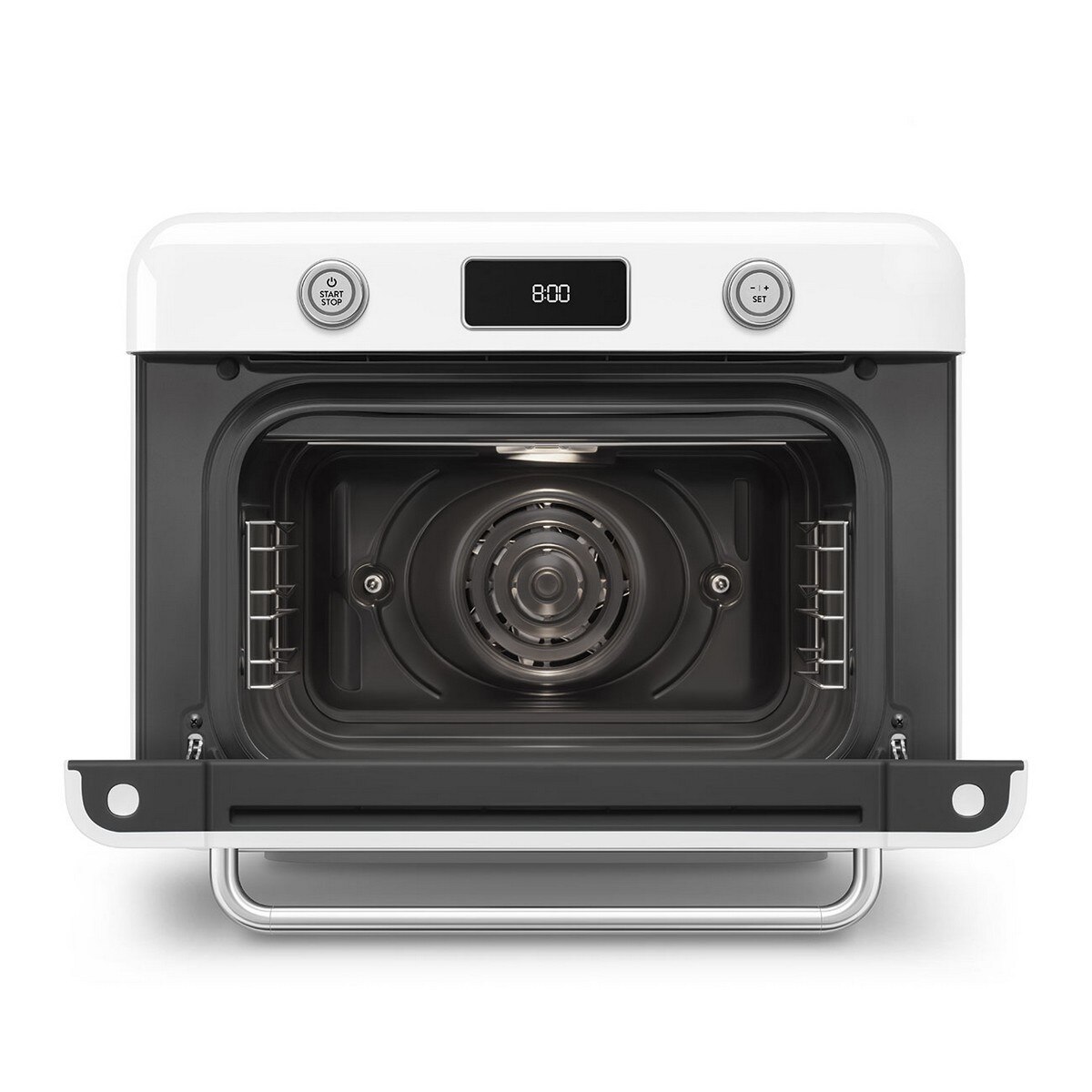 Forno de Bancada com Vaporeira Smeg Anni 50 COF01WHEU de 30 Litros - Branco Polido Branco-2