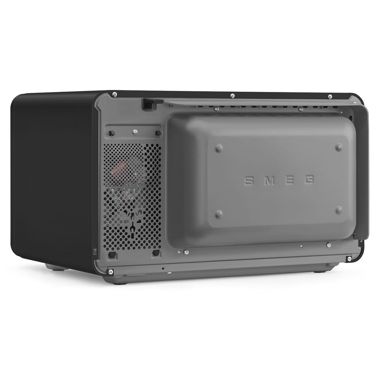 Forno com Micro-ondas Smeg de 2100 W e 27 Litros Preto mate-10