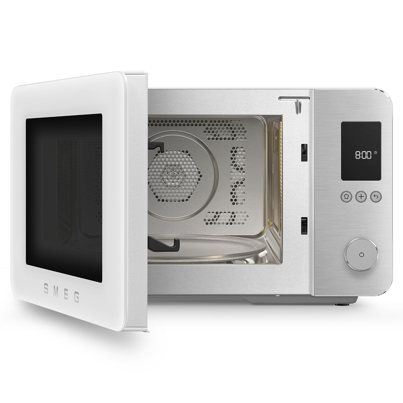 Forno com Micro-ondas Smeg de 2100 W e 27 Litros Branco mate-2
