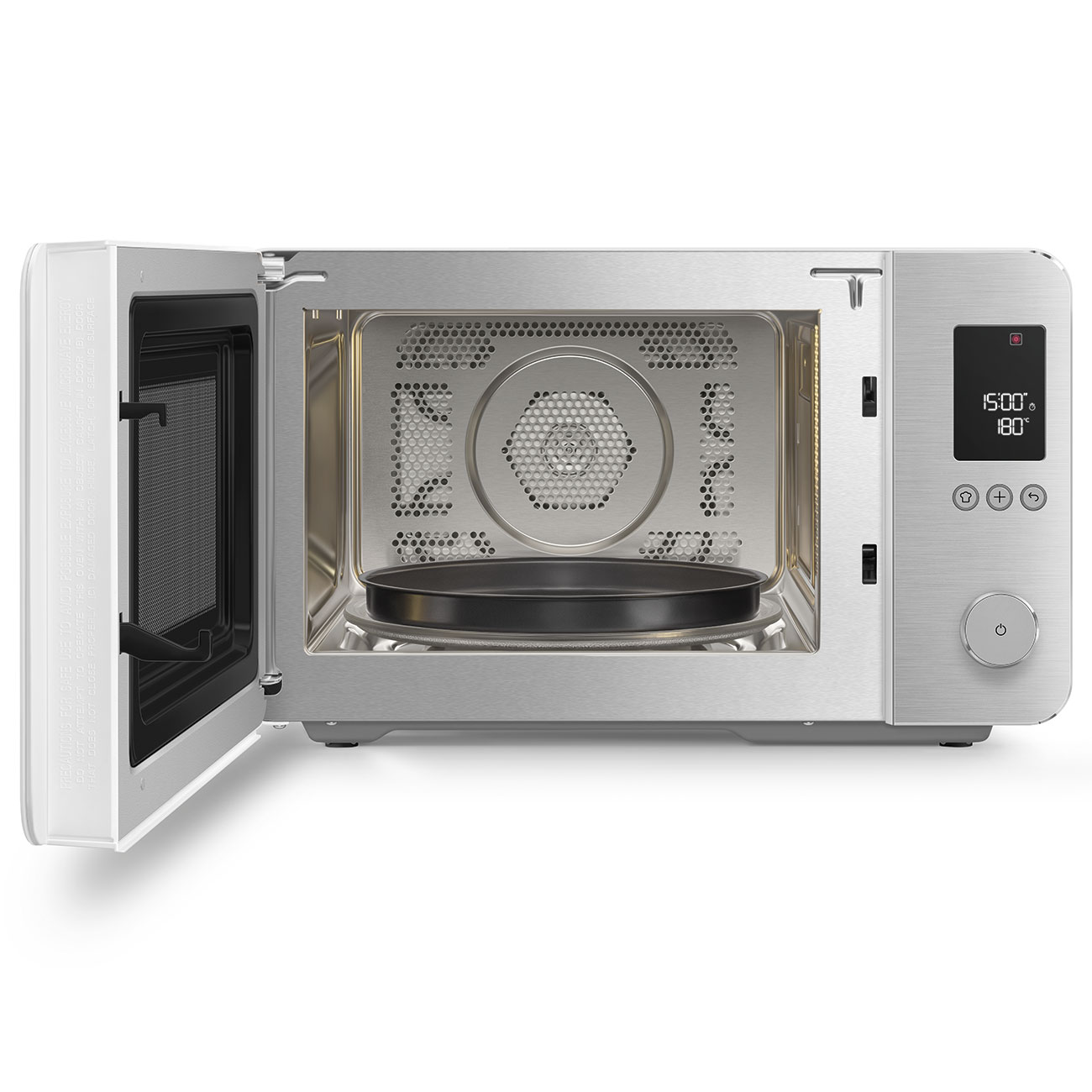Forno com Micro-ondas Smeg de 2100 W e 27 Litros Branco mate-6