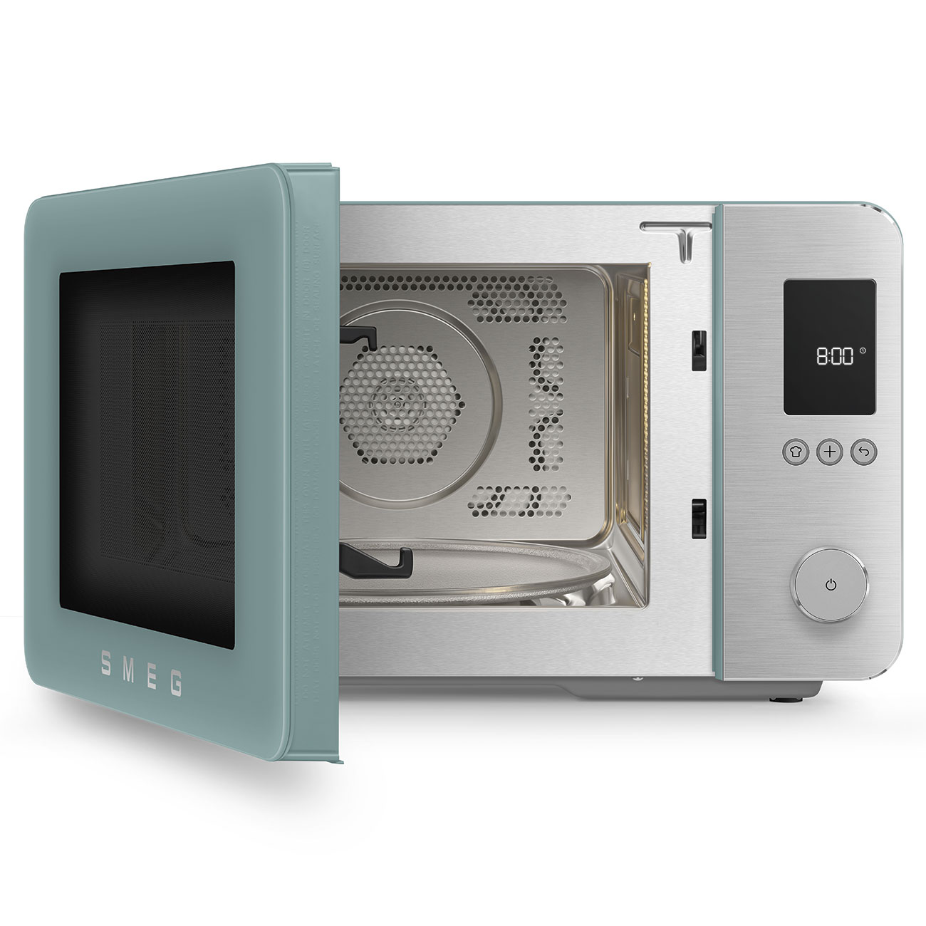 Forno com Micro-ondas Smeg de 2100 W e 27 Litros Verde-2