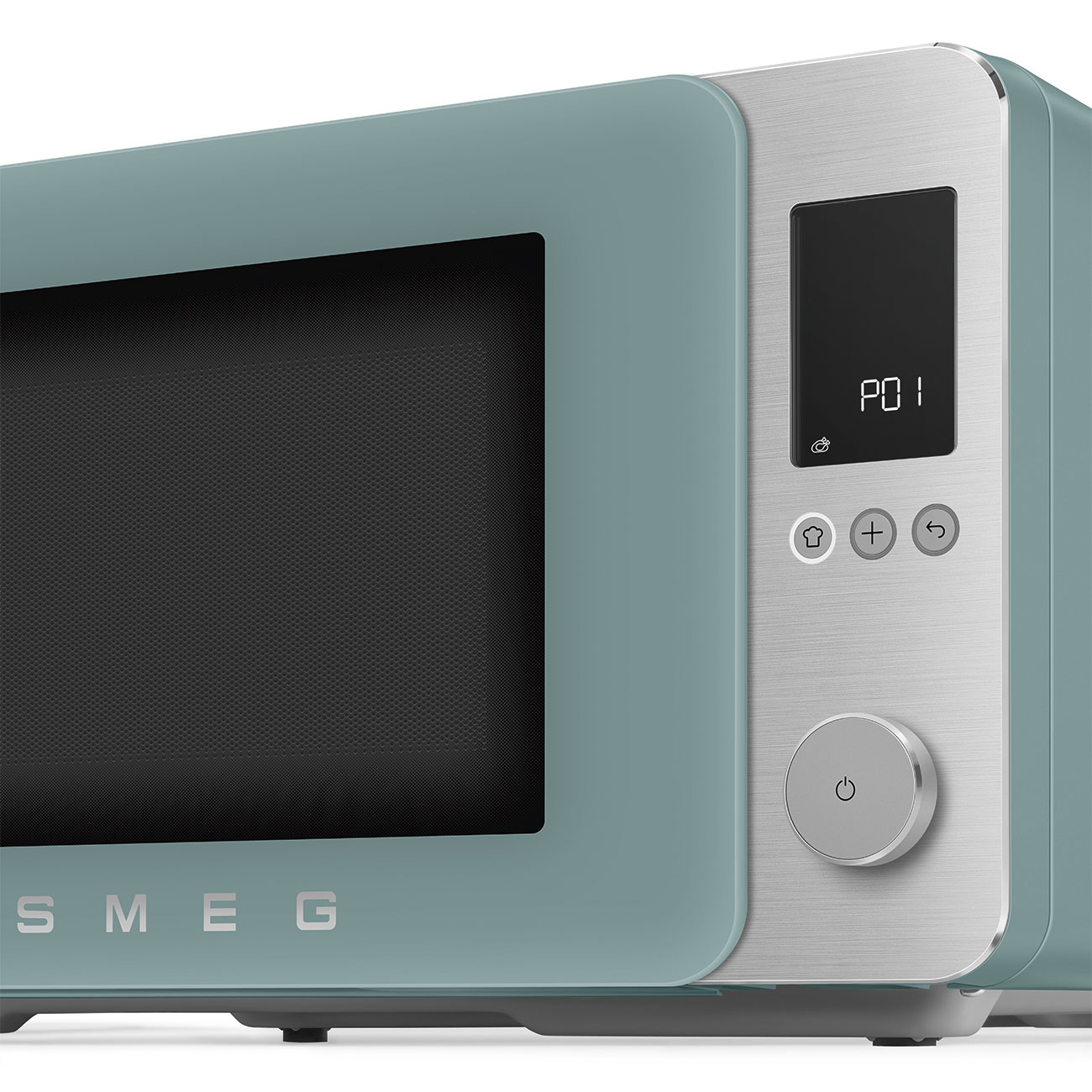 Forno com Micro-ondas Smeg de 2100 W e 27 Litros Verde-5