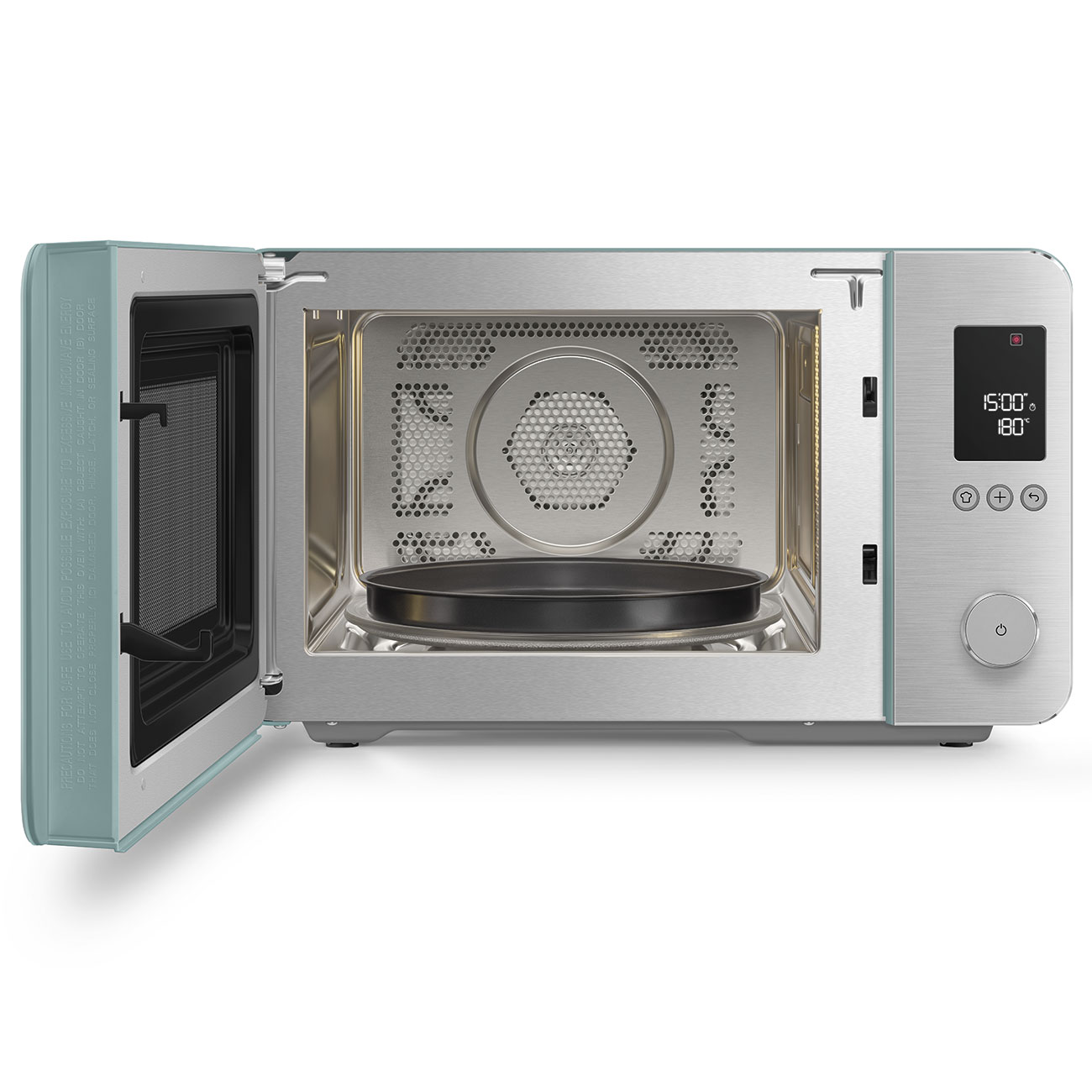 Forno com Micro-ondas Smeg de 2100 W e 27 Litros Verde-6