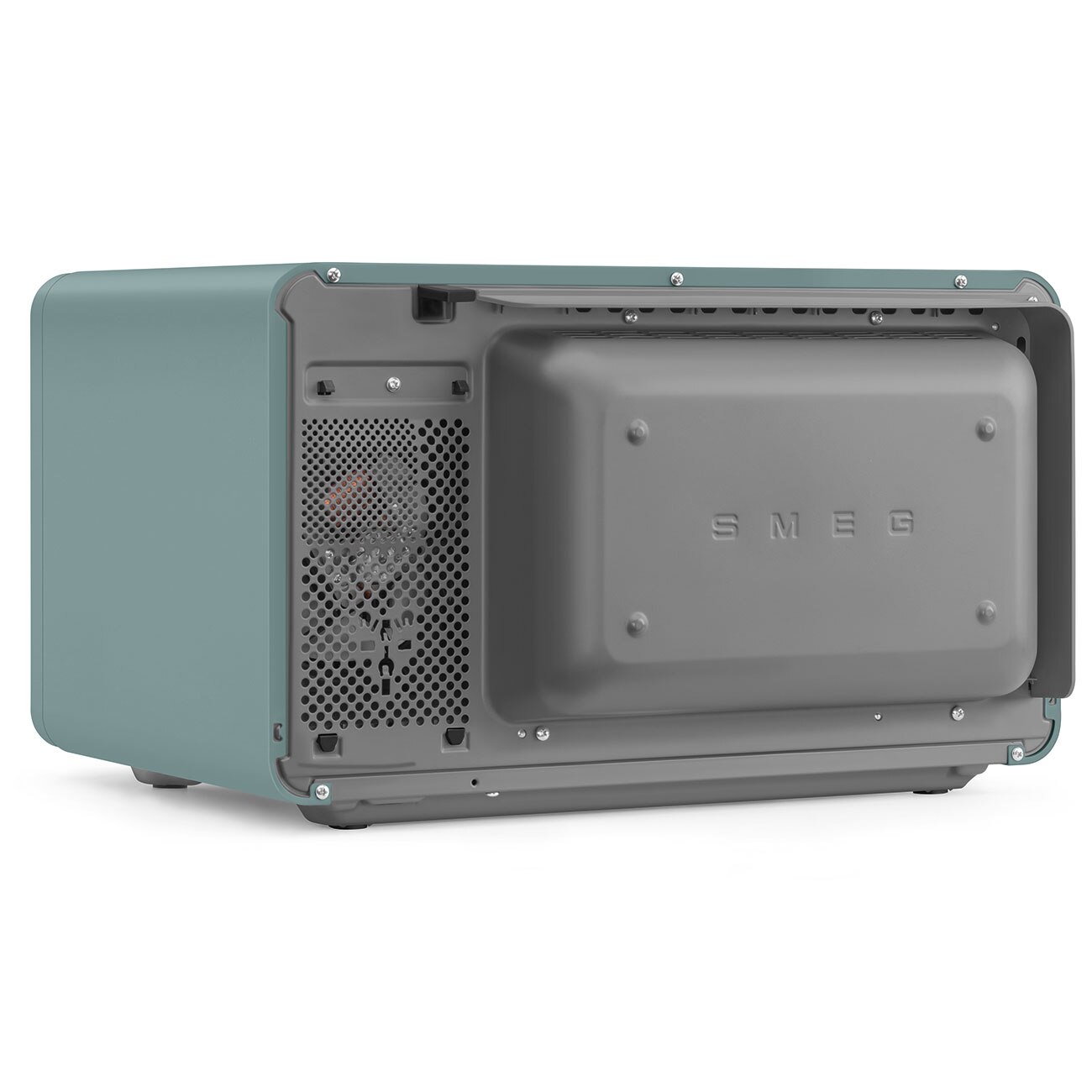 Forno com Micro-ondas Smeg de 2100 W e 27 Litros Verde-10