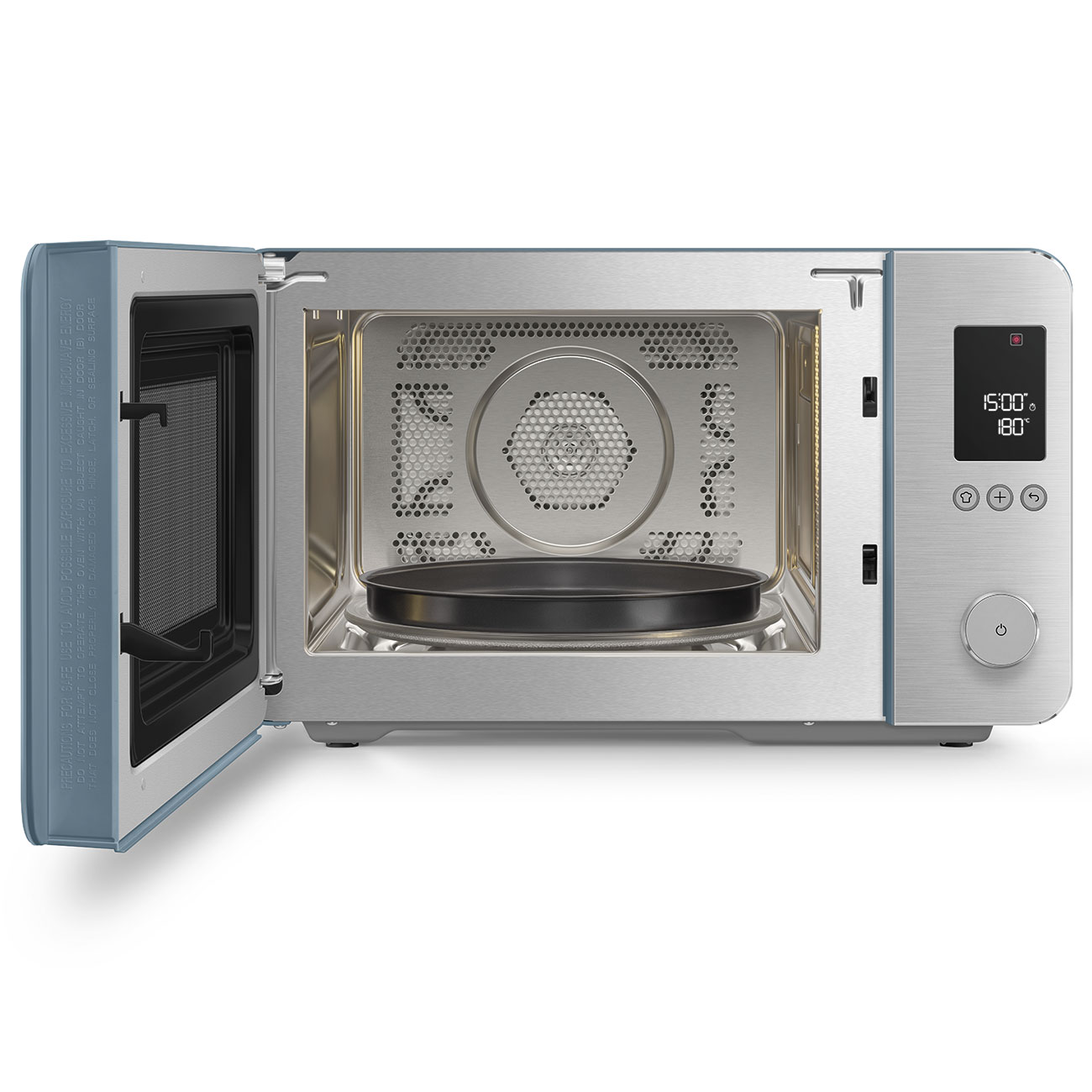 Forno com Micro-ondas Smeg de 2100 W e 27 Litros Storm Blue-6