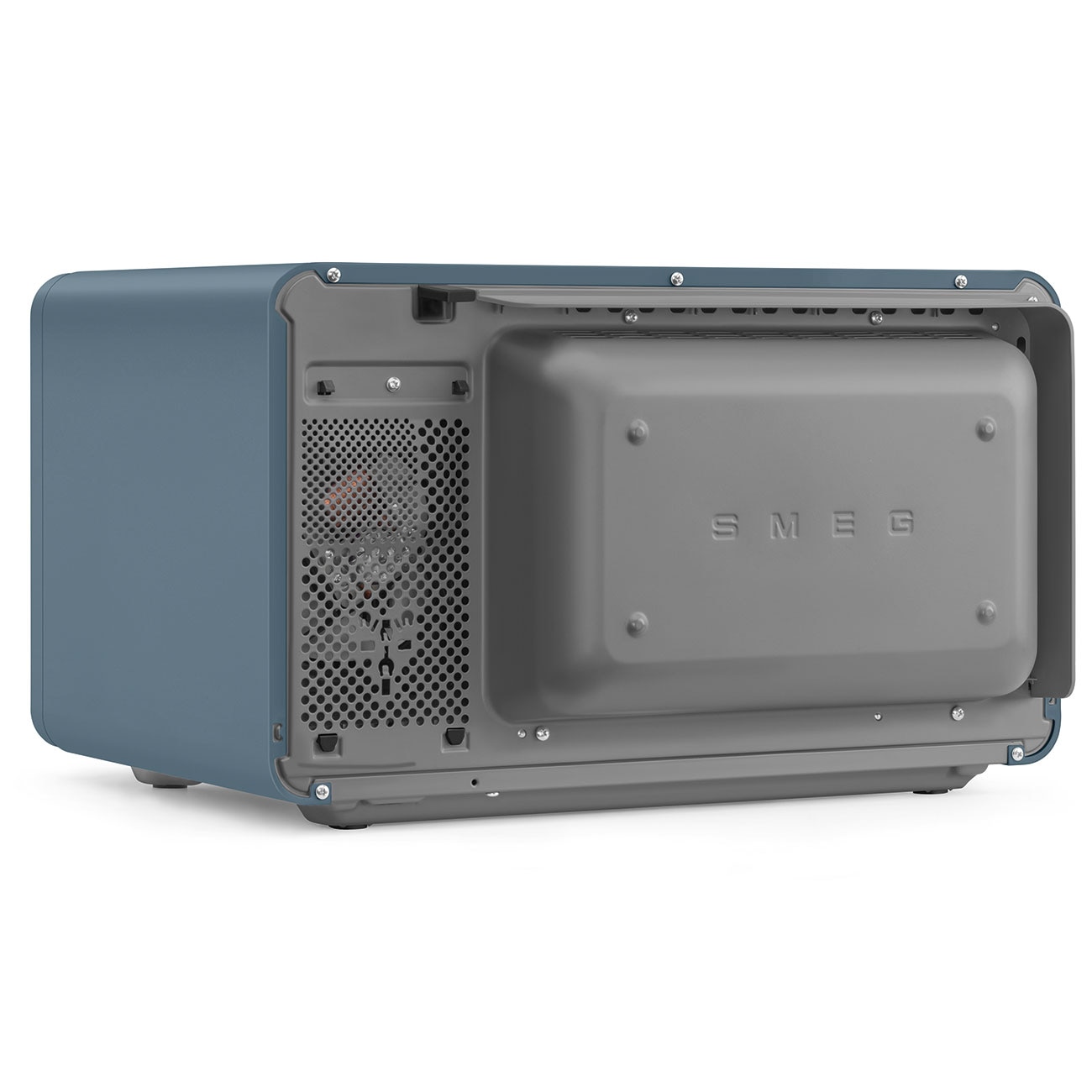 Forno com Micro-ondas Smeg de 2100 W e 27 Litros Storm Blue-10