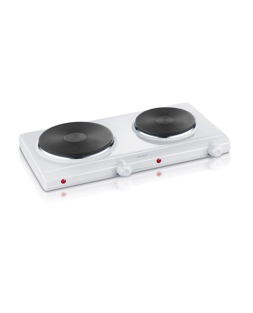 Imagem 0 de Placa Elétrica Severin DK 1042 de 2 Zonas e de 2500 W - Branco