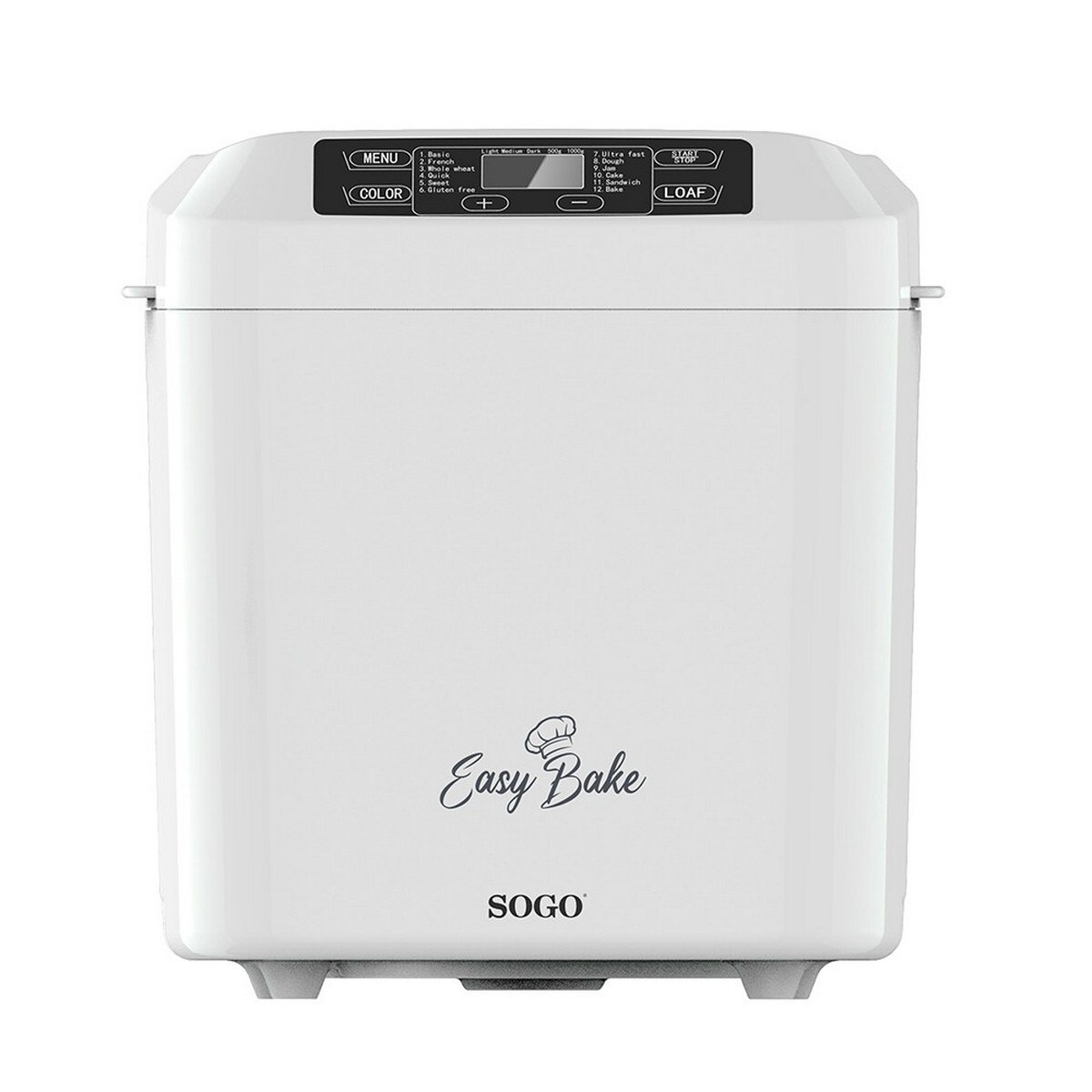 Máquina de Pão Sogo PAN-SS-10722 de 550 W - Branco Branco-2