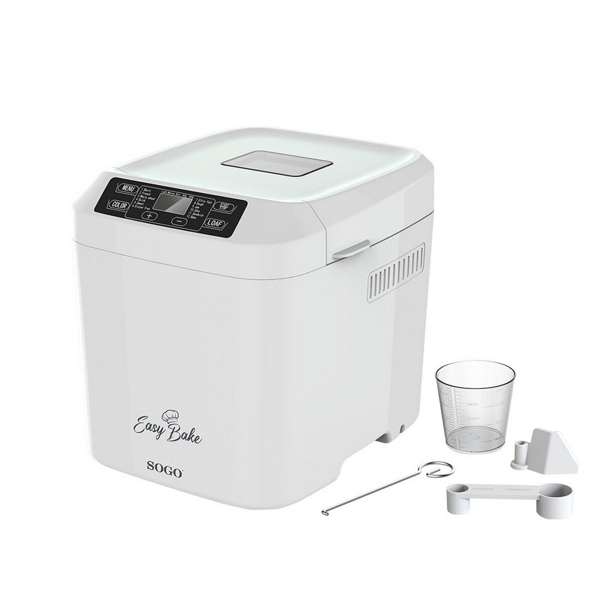 Máquina de Pão Sogo PAN-SS-10722 de 550 W - Branco Branco-3