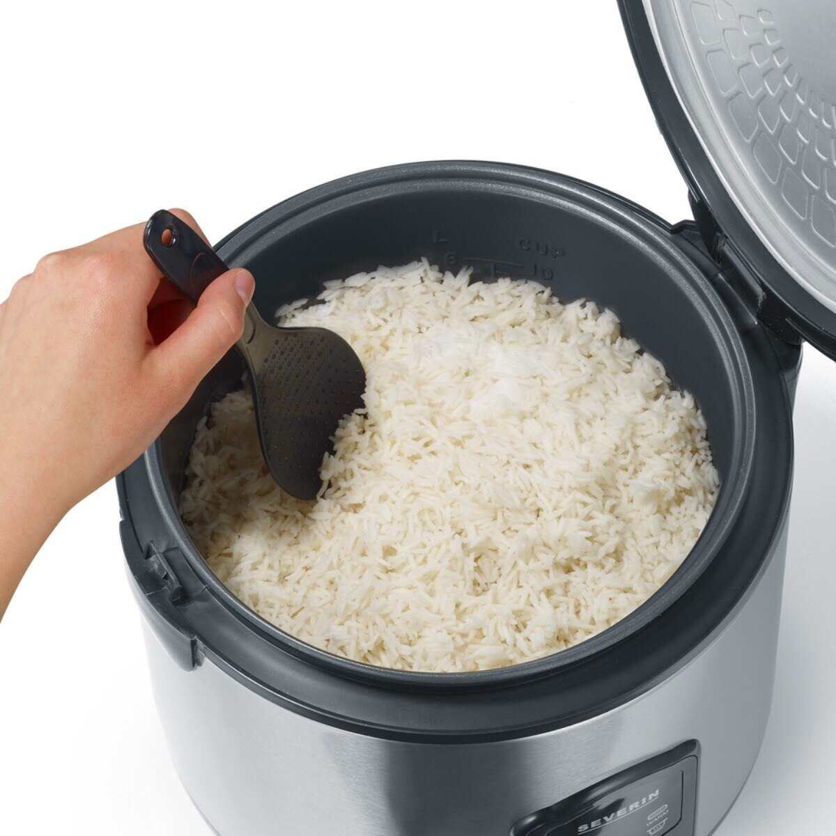 Arrozeira Elétrica Severin RK2425 de 650 W e Capacidade de 3 Litros - Inox 2