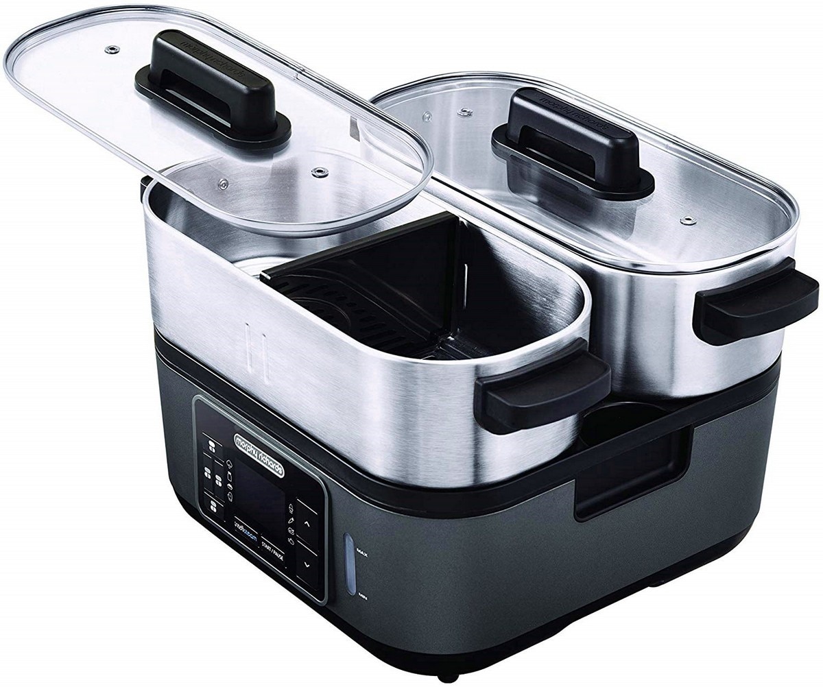 Robot de Cozinha a Vapor Morphy Richards Inteligente 470006 - Aço Inoxidável e Preto Aço inoxidável-2