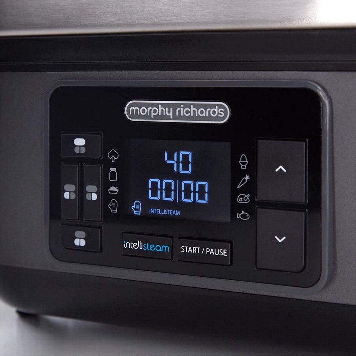 Robot de Cozinha a Vapor Morphy Richards Inteligente 470006 - Aço Inoxidável e Preto Aço inoxidável-3