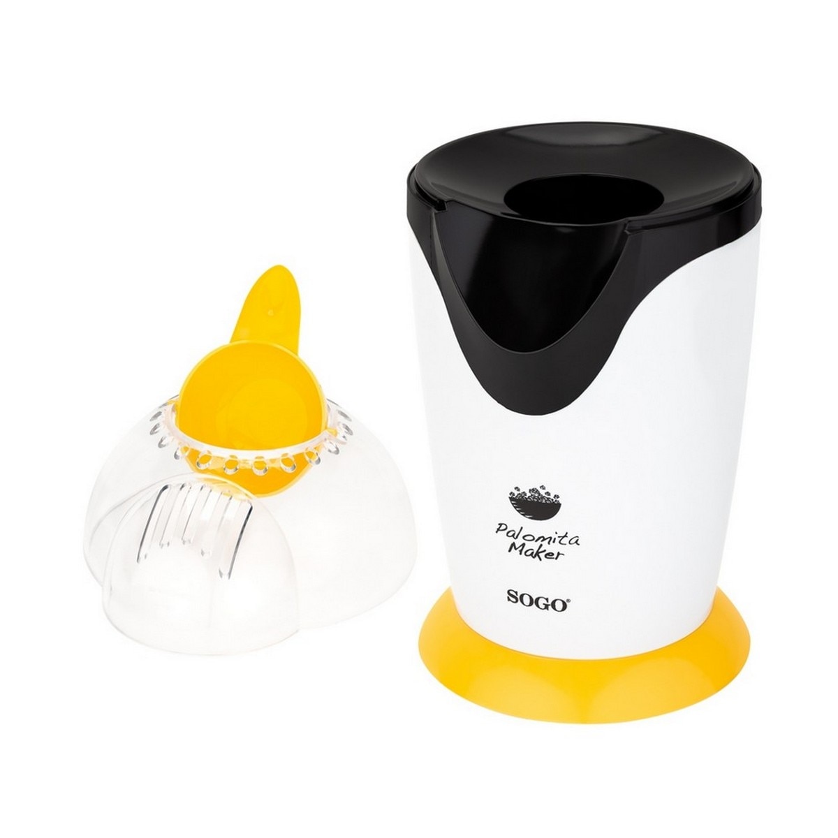 Máquina de Pipocas Sogo PAL-SS-11320-Y de 1200 W - Branco e Amarelo Branco/Amarelo-3
