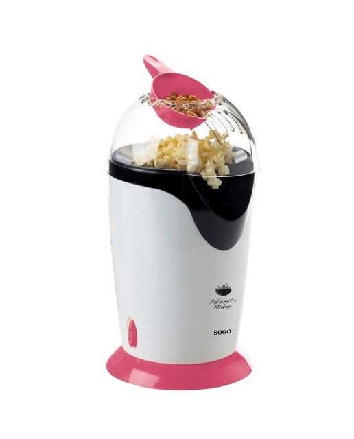 Imagem 0 de Máquina de Pipocas Sogo PAL-SS-11320-P de 1200 W - Branco e Rosa