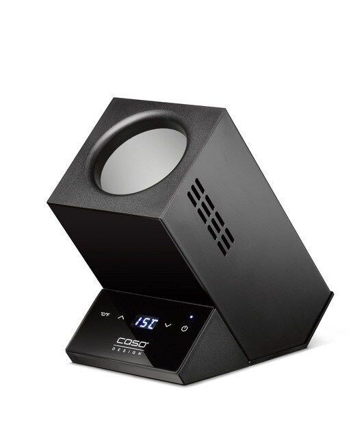 Imagem 0 de Refrigerador de Vinho para Mesa Winecase One Black Caso 5CASOD614G de 72 W - Preto Inox