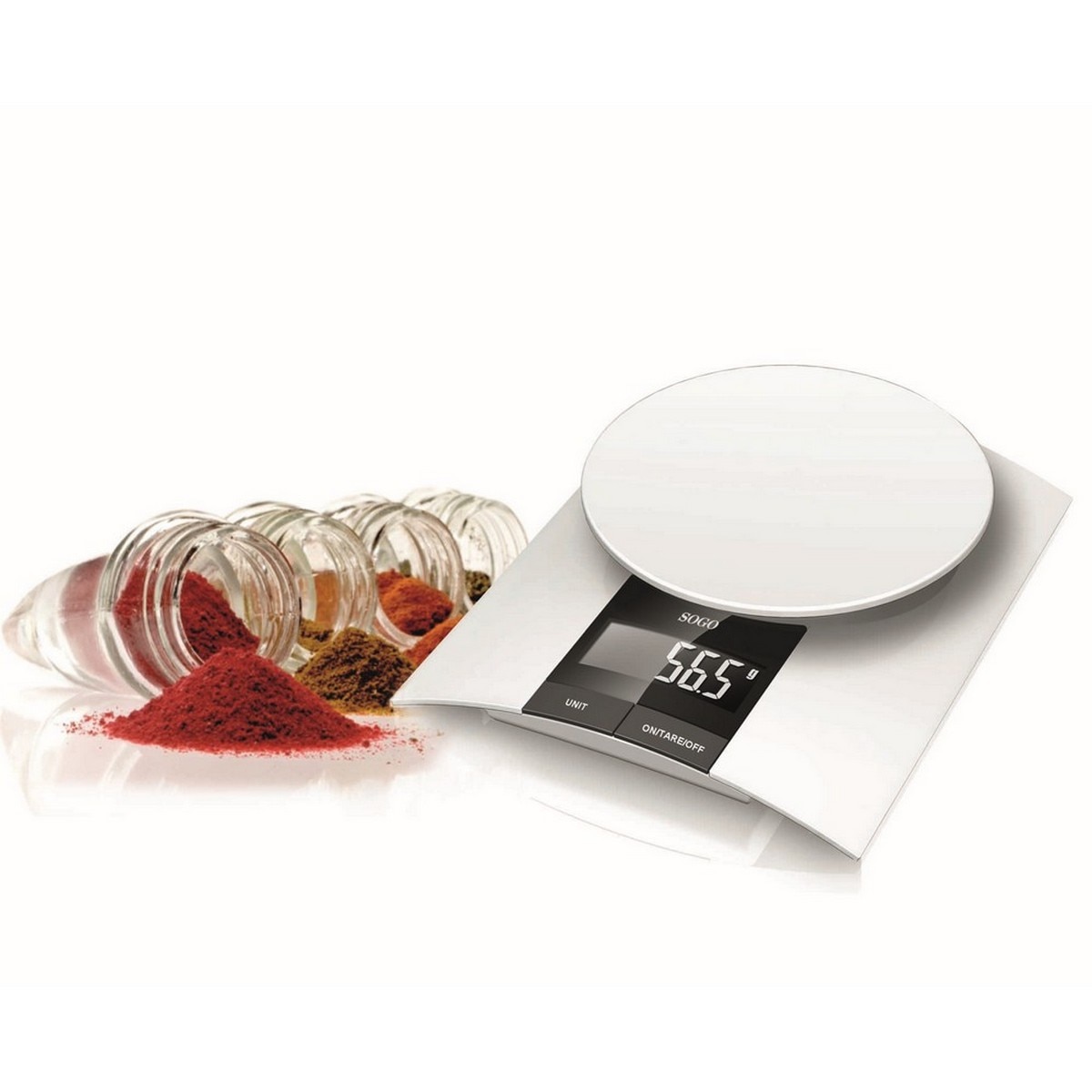 Balança de Cozinha Sogo BAC-SS-3940 Capacidade de 3 Kg - Branco Branco-2