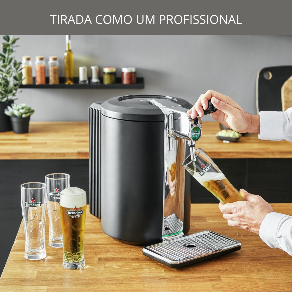 Máquina de Cerveja Krups Beertender Compact VB450E10 para Barril 5 Litros,Temperatura Perfeita e com Luz Indicadora - Preto Preto-3