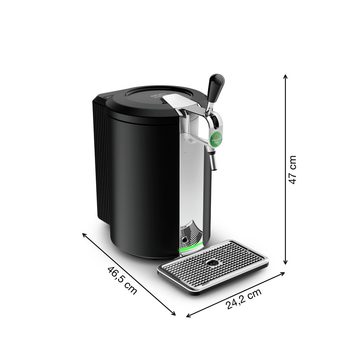 Máquina de Cerveja Krups Beertender Compact VB450E10 para Barril 5 Litros,Temperatura Perfeita e com Luz Indicadora - Preto Preto-9