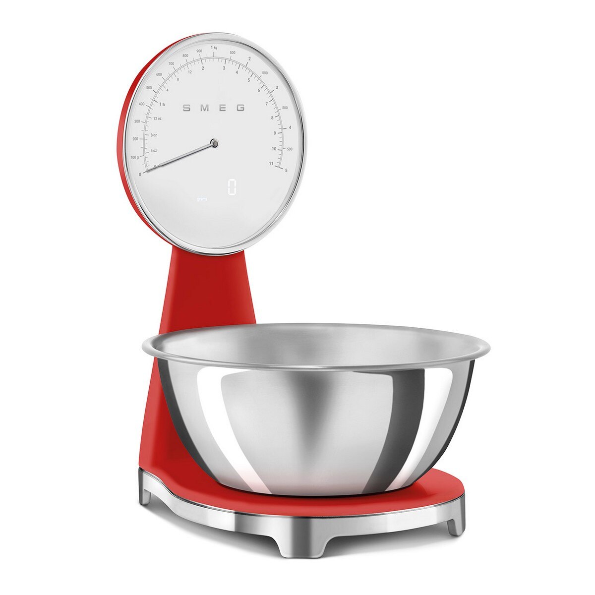 Balança de Cozinha Analógica e Digital Smeg Anni 50 Vermelho-5