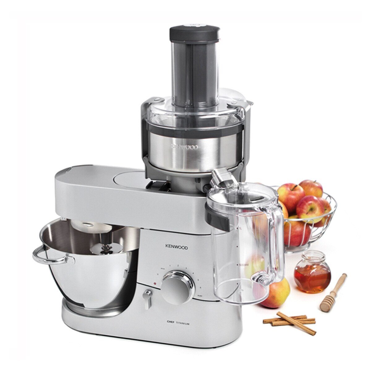 Acessório para Centrifugador de Sumos Kenwood AT641 para Robot de Cozinha Cooking Chef e Chef - Cinzento Cinzento-3