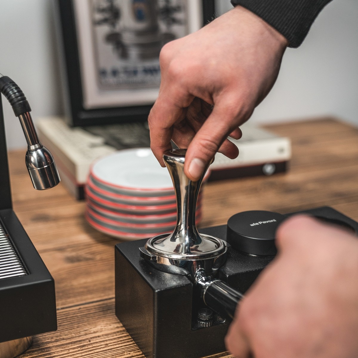 Prensa de Café La Pavoni LPAPREPR01 de 58mm - Aço Inoxidável Aço inoxidável-5