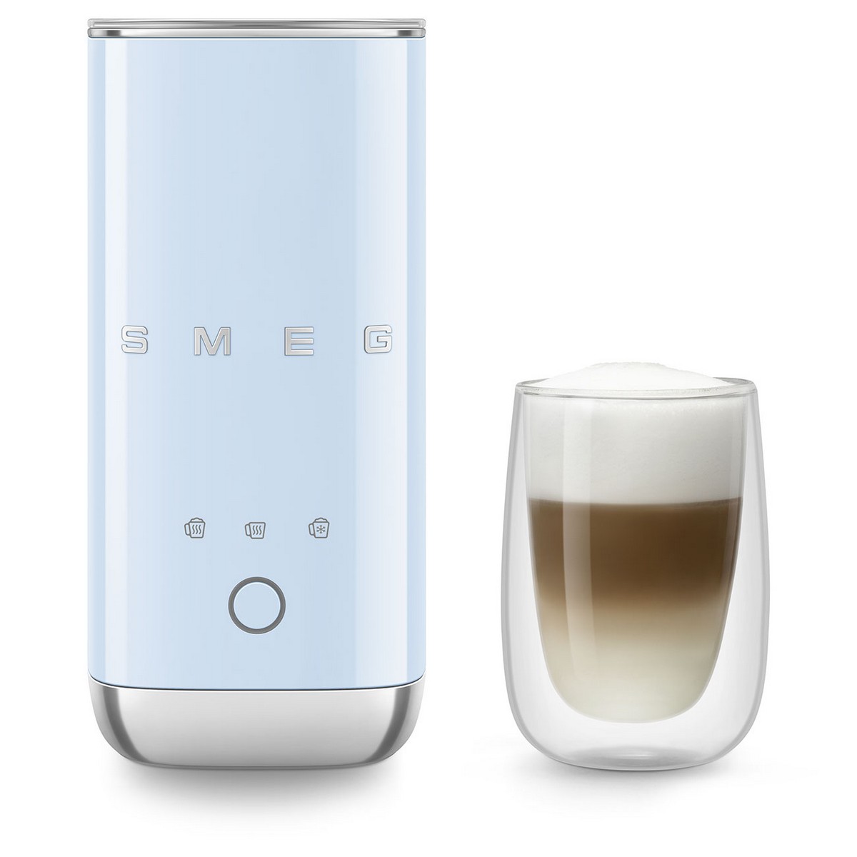 Batedor de Leite Smeg Anni 50 de 500 W Azul Céu-10
