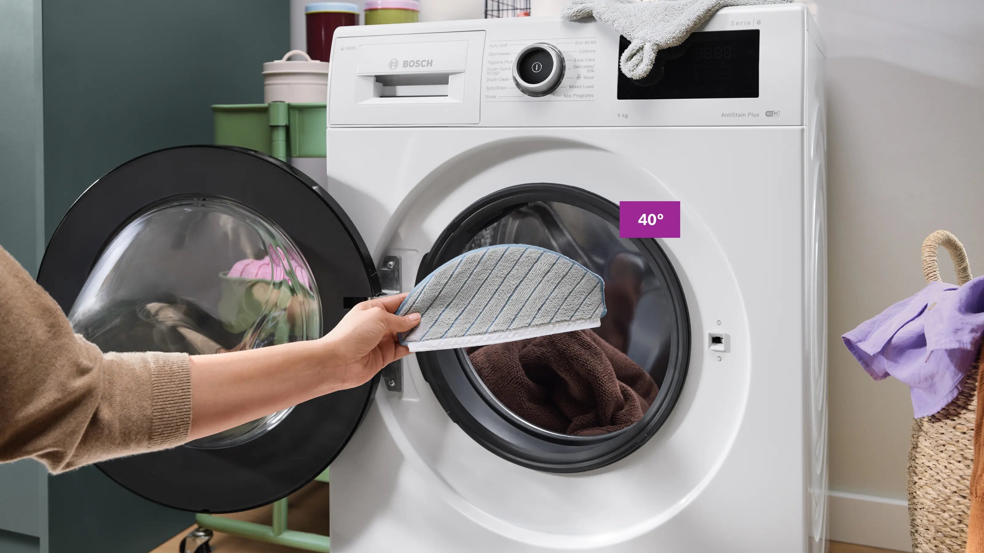 Acessório Mopa Bosch BHZRMP12 Cloths Spotless para Robot Aspirador 4