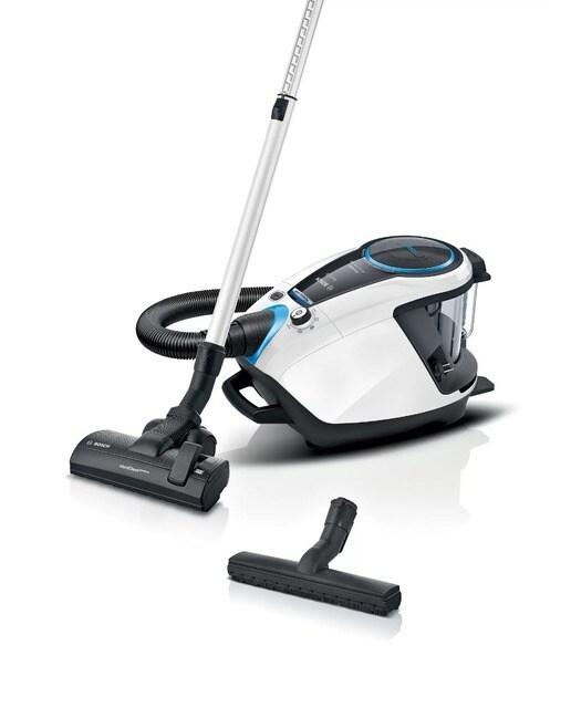 Imagem 0 de Aspirador sem Saco Bosch Serie 8 ProSilence BGS7SIL1 de 650 W, 64 dB e Depósito 3 Litros - Branco