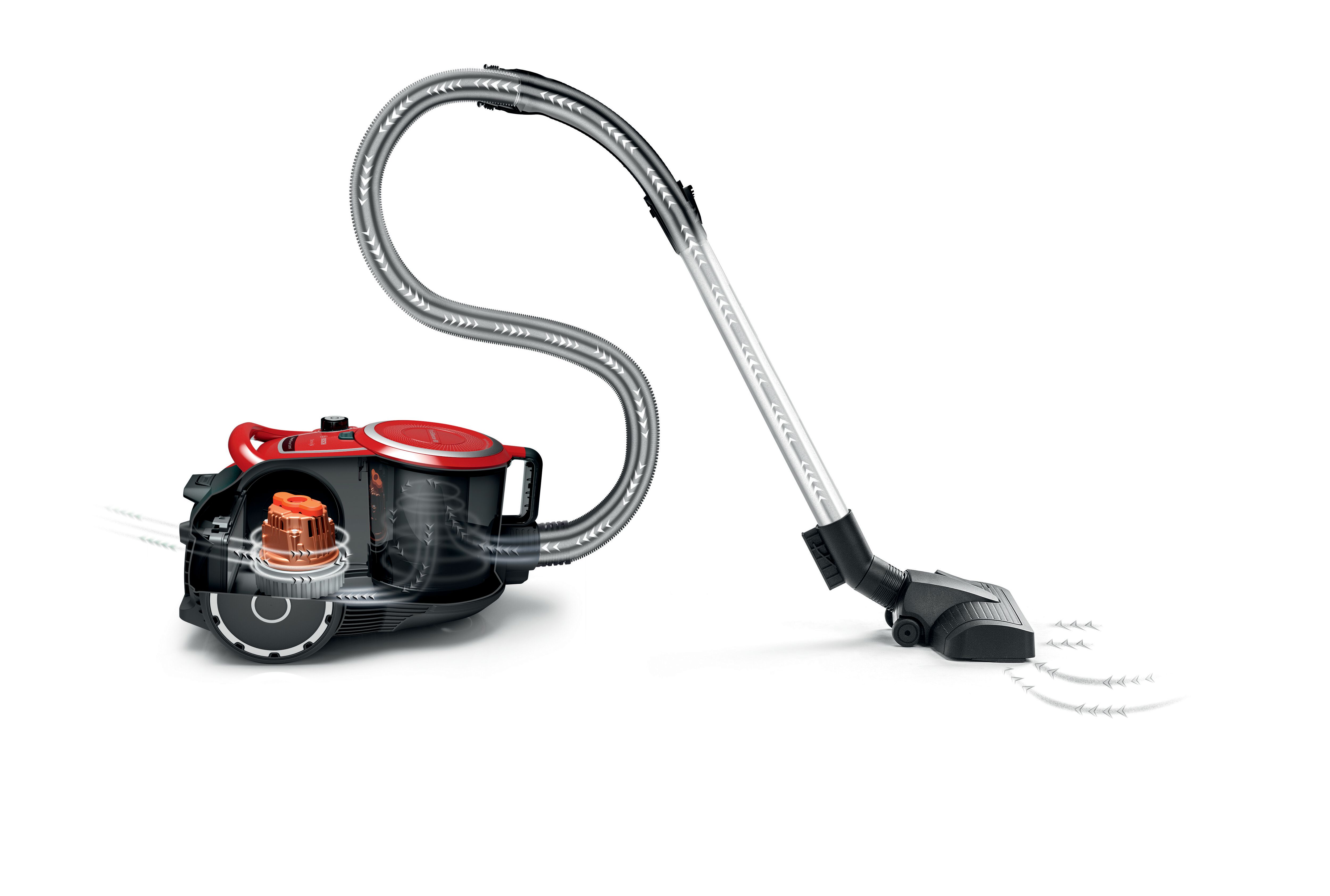 Aspirador sem Saco Bosch Serie 6 BGS41PET1 ProAnimal de 750 W - Vermelho Vermelho-2