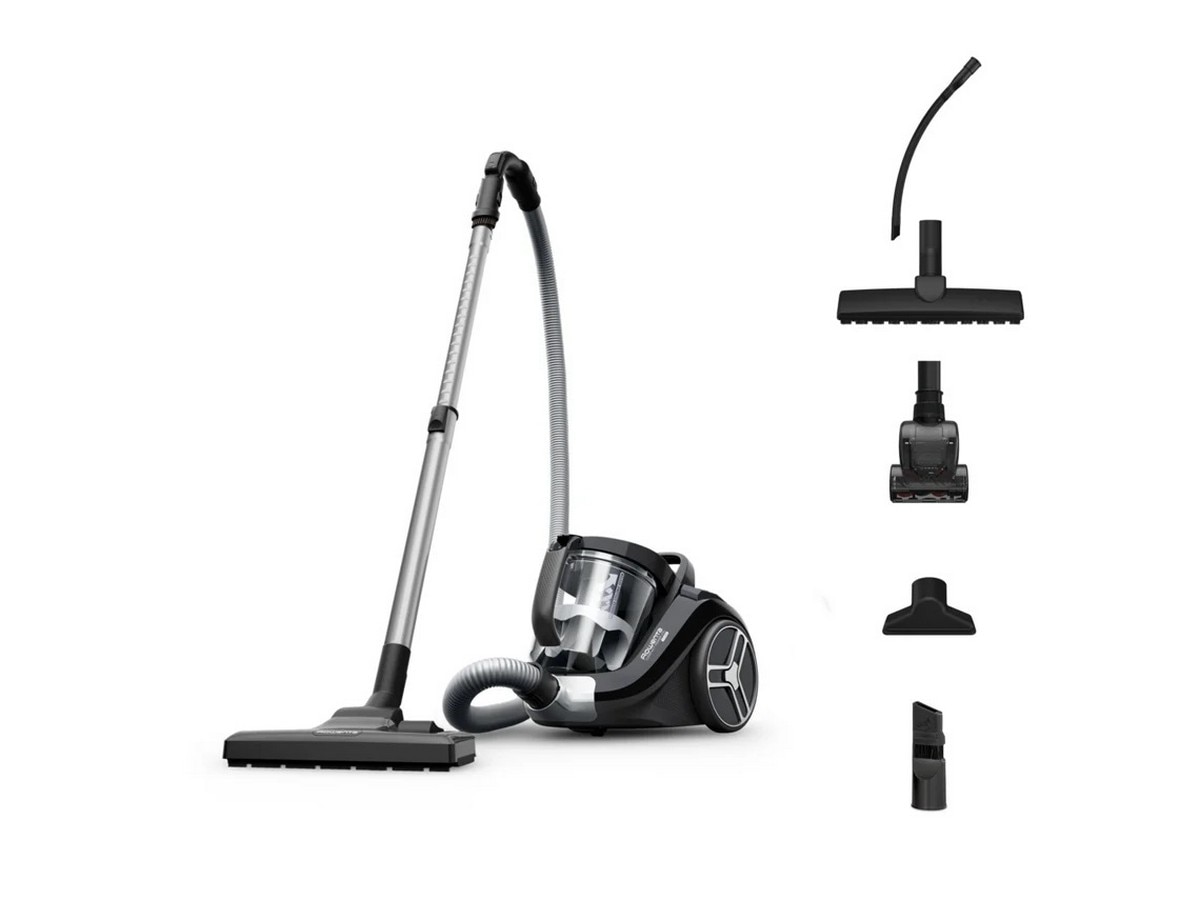 Imagem 0 de Aspirador Sem Saco Rowenta RO4B75EA Compact Power XXL Total Clean, 75 dB e Capacidade de 2,5 Litros - Preto