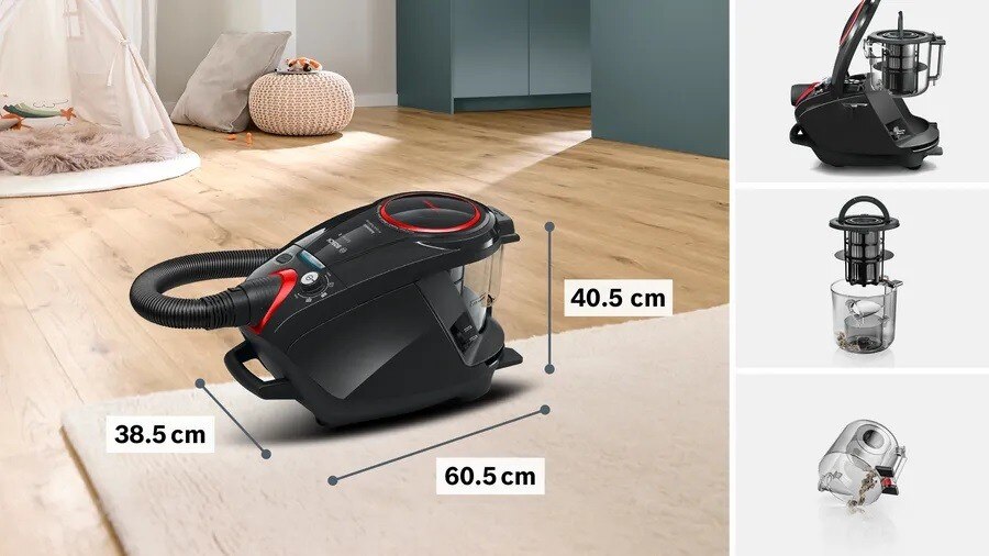 Aspirador sem Saco Bosch Serie 8 ProPower BGS7POW2 - Preto Preto-8