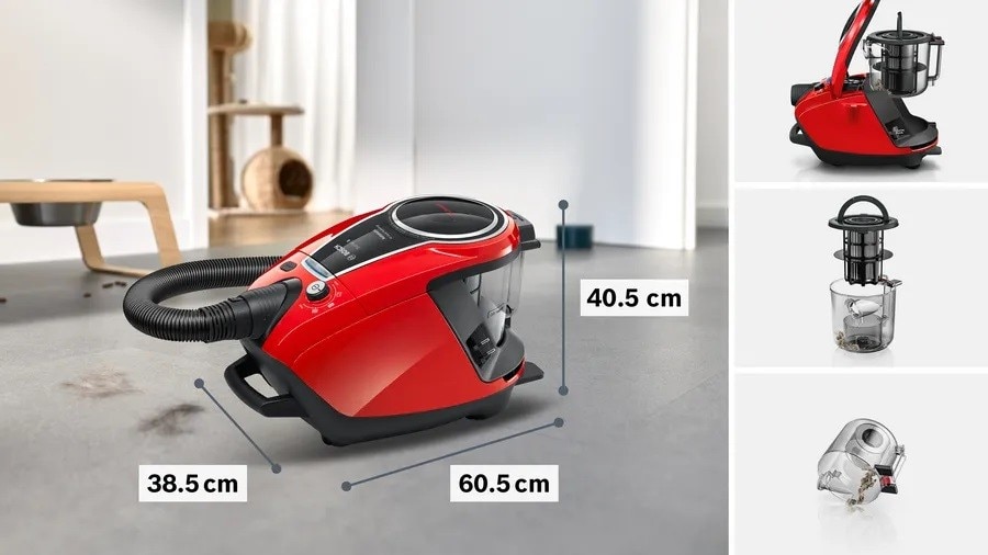 Aspirador sem Saco Bosch Serie 8 ProAnimal - Vermelho Vermelho-10
