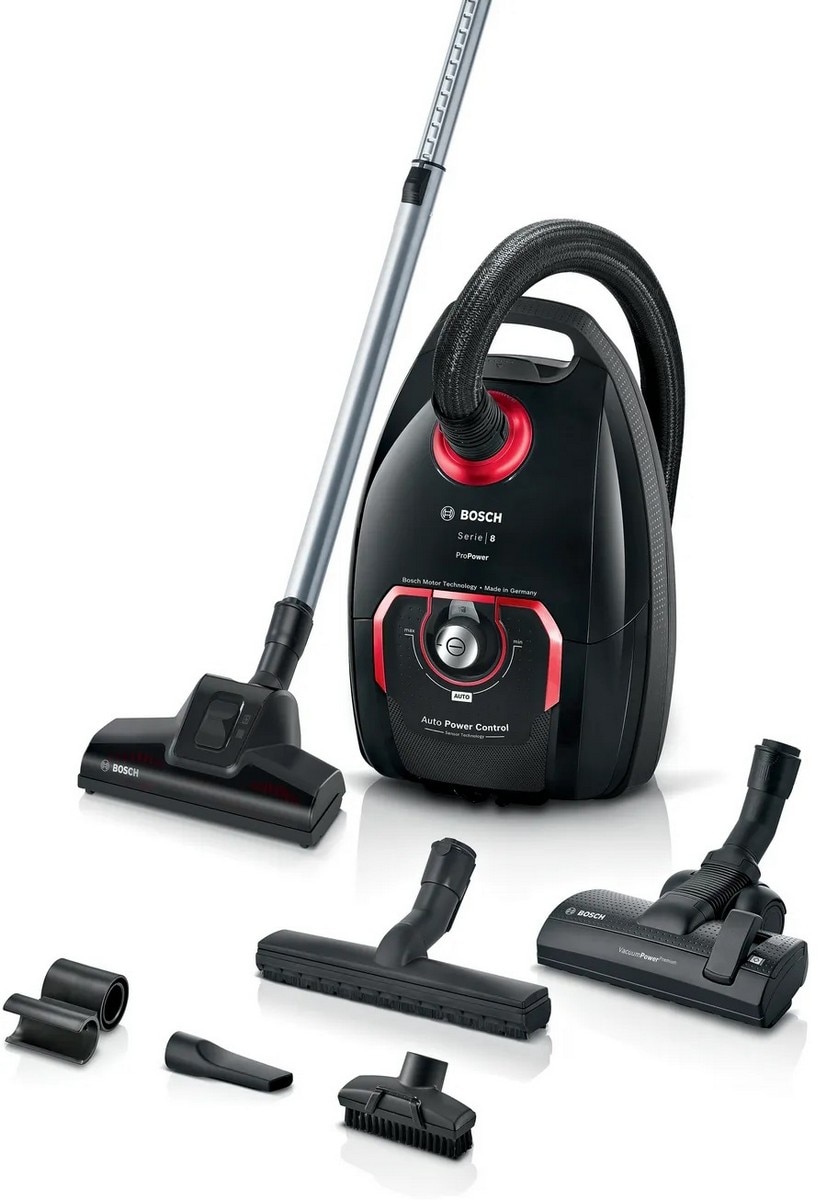 Aspirador com Saco Bosch Serie 8 ProPower BGL8POW3A - Preto Preto-1