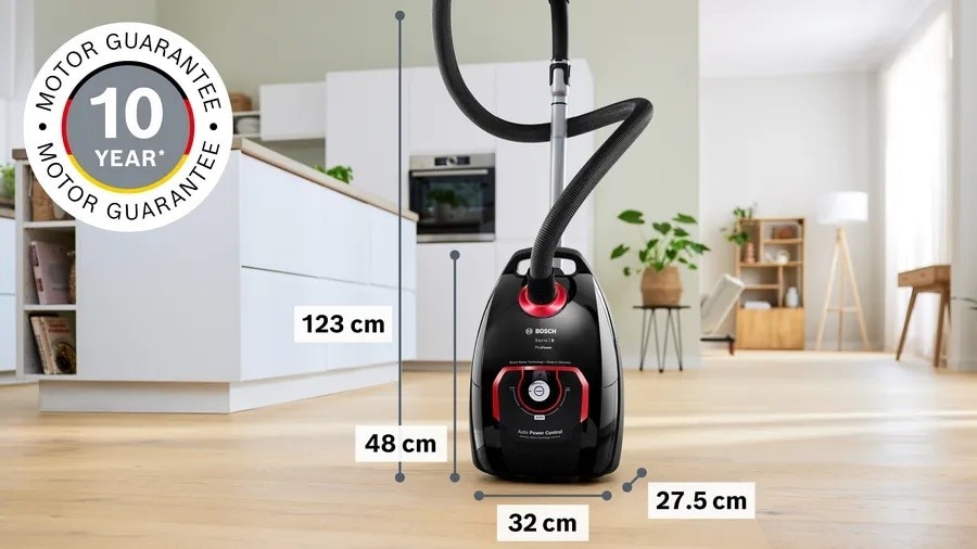 Aspirador com Saco Bosch Serie 8 ProPower BGL8POW3A - Preto Preto-4
