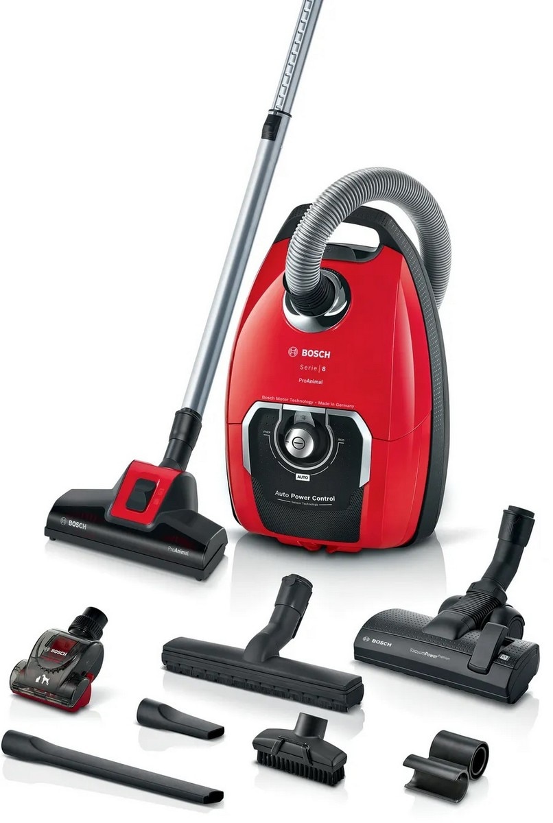 Imagem 0 de Aspirador com Saco Bosch Serie 8 ProAnimal BGB8PET3A - Vermelho