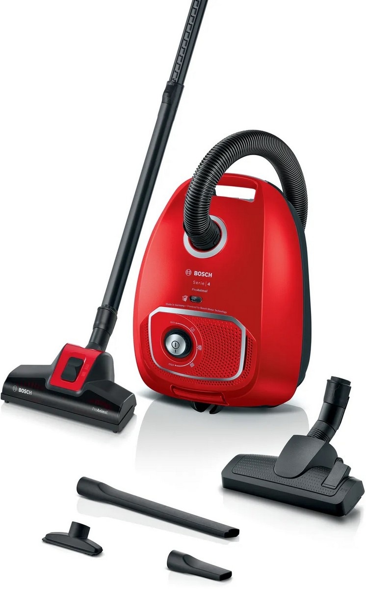 Aspirador com Saco Bosch Serie 4 ProAnimal BGB41PET1 - Vermelho Vermelho-1