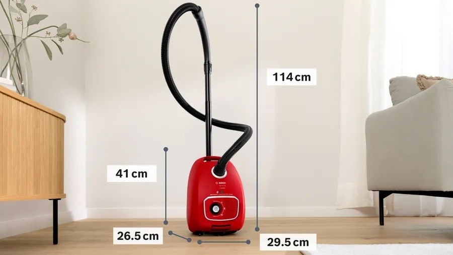 Aspirador com Saco Bosch Serie 4 ProAnimal BGB41PET1 - Vermelho Vermelho-9