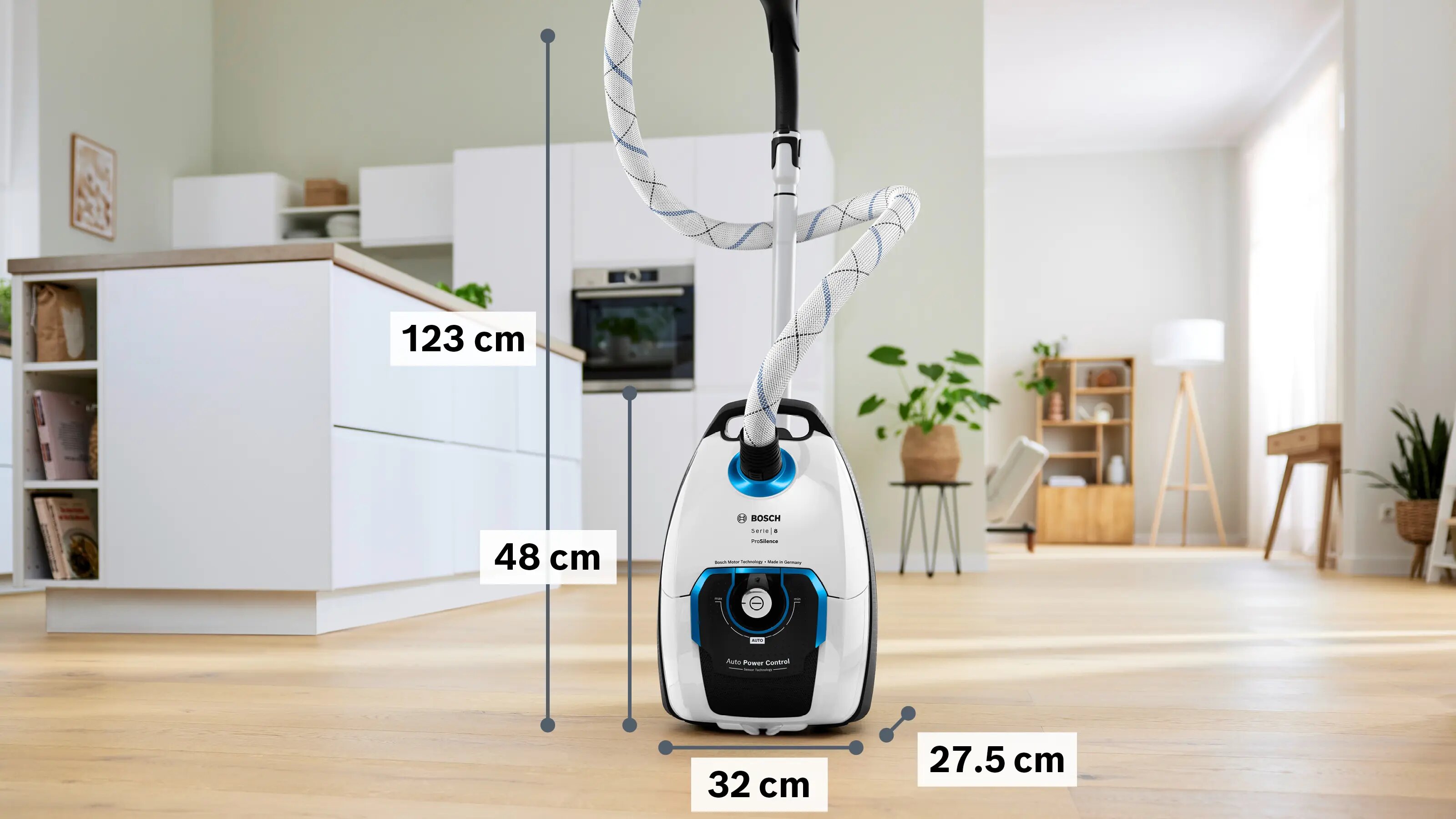 Aspirador com Saco Bosch Serie 8 BGL8SIL1L ProSilence - Branco Branco-8