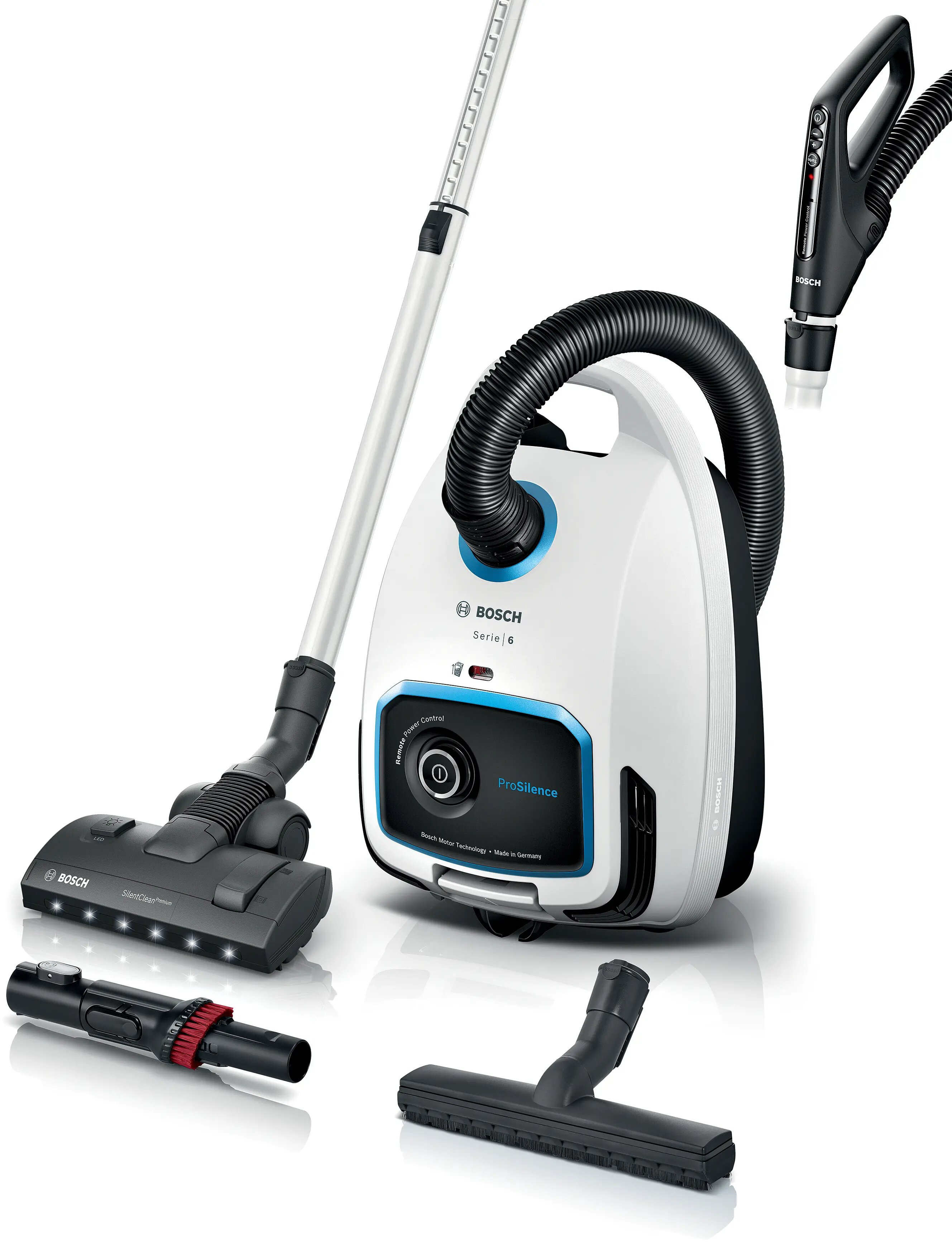 Aspirador com Saco Bosch Serie 6 BGB6SIL0L ProSilence - Branco Branco-1