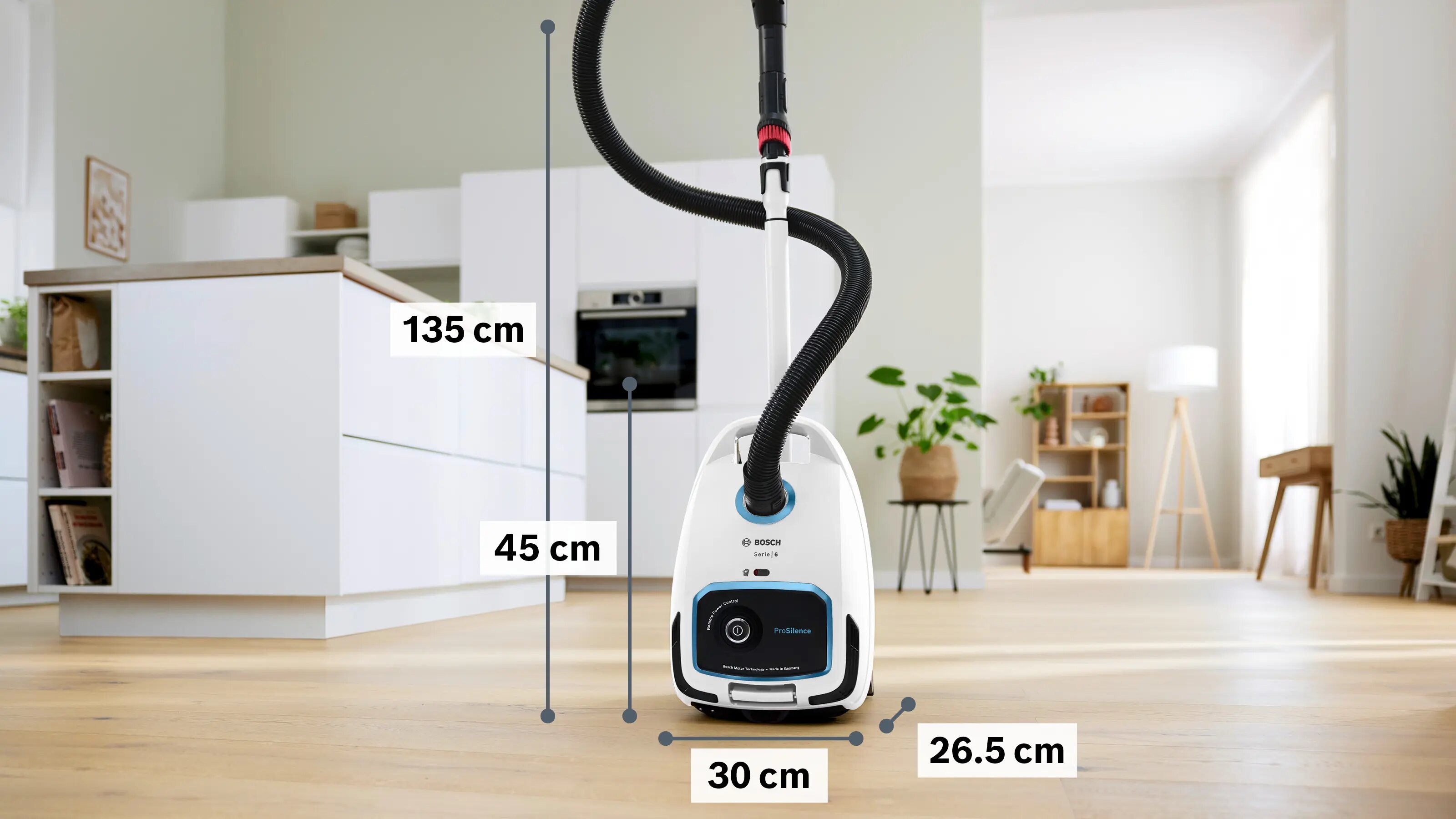Aspirador com Saco Bosch Serie 6 BGB6SIL0L ProSilence - Branco Branco-5