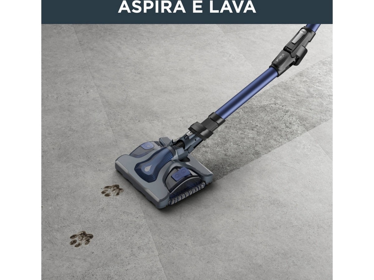 Aspirador Vertical Rowenta RH98C0WO X-Force Flex 12.60 Autonomia de 45 Minutos - Preto e Azul Preto / Azul-4